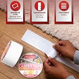 XFasten Double Sided Carpet Tape Removable 3x20 Yards view 3