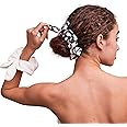 GRACE & COMPANY Plush Hair Scrunchies - Ultra Soft, Friction Free, Breathable, Absorbent Hair Drying Scrunchies-Casablanca
