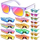 Kids Sunglasses Party Favors Bulk - 32Packs Goodie Bags Stuffers for Kids 3-8, Boys Girls Neon Sunglass with UV 400 Protection for Kid Birthday Party, Pool Party Supplies, End of Year Student Gifts