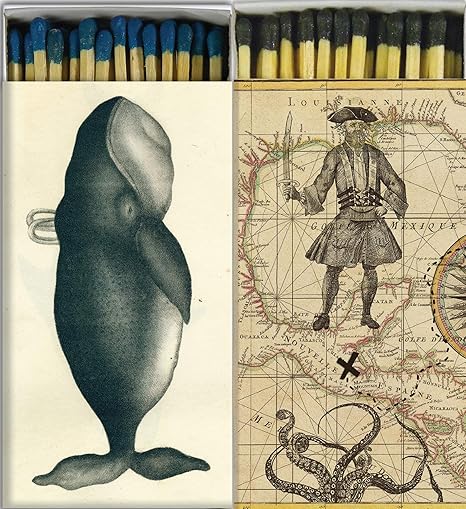 Amazon Com Decorative Match Boxes Whale And Pirates With Long