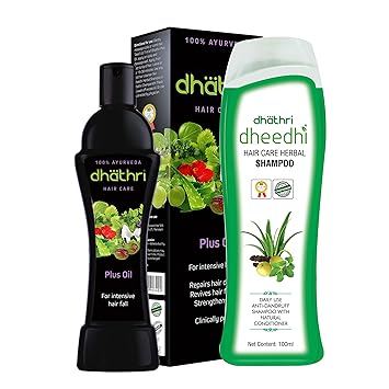 Dhathri Plus Oil and Dheedhi Daily Herbal Shampoo