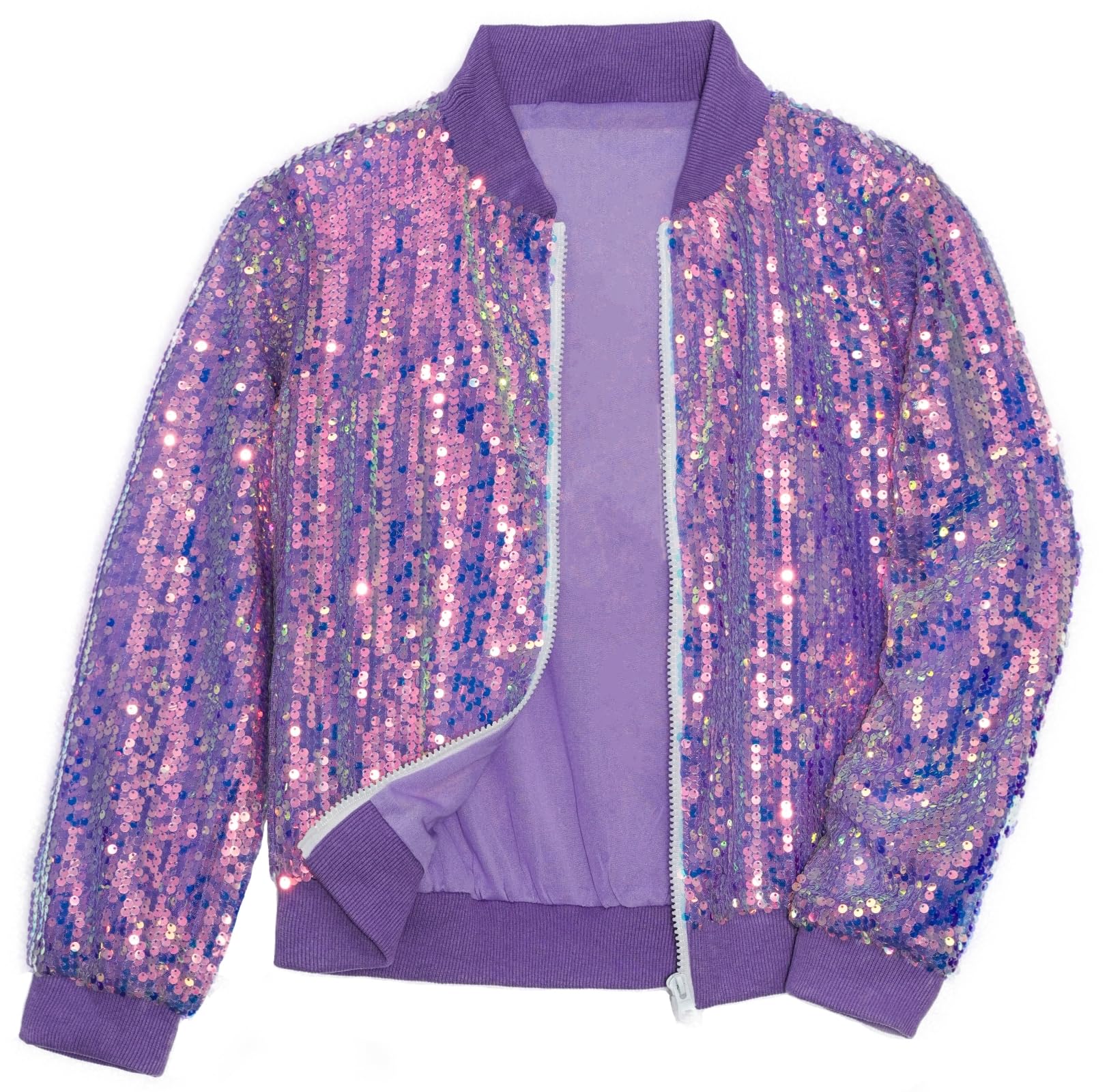 Photo 1 of Girls Jacket Gold Sequin Outwear Long Sleeve Shinny Party Outwear Cardigan Outfits Size 11 12 Years Old