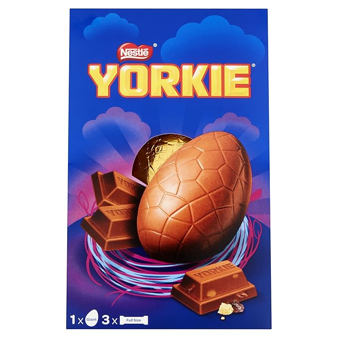 Yorkie Collection Giant Chocolate Easter Eggs, 366 g Amazon.co.uk