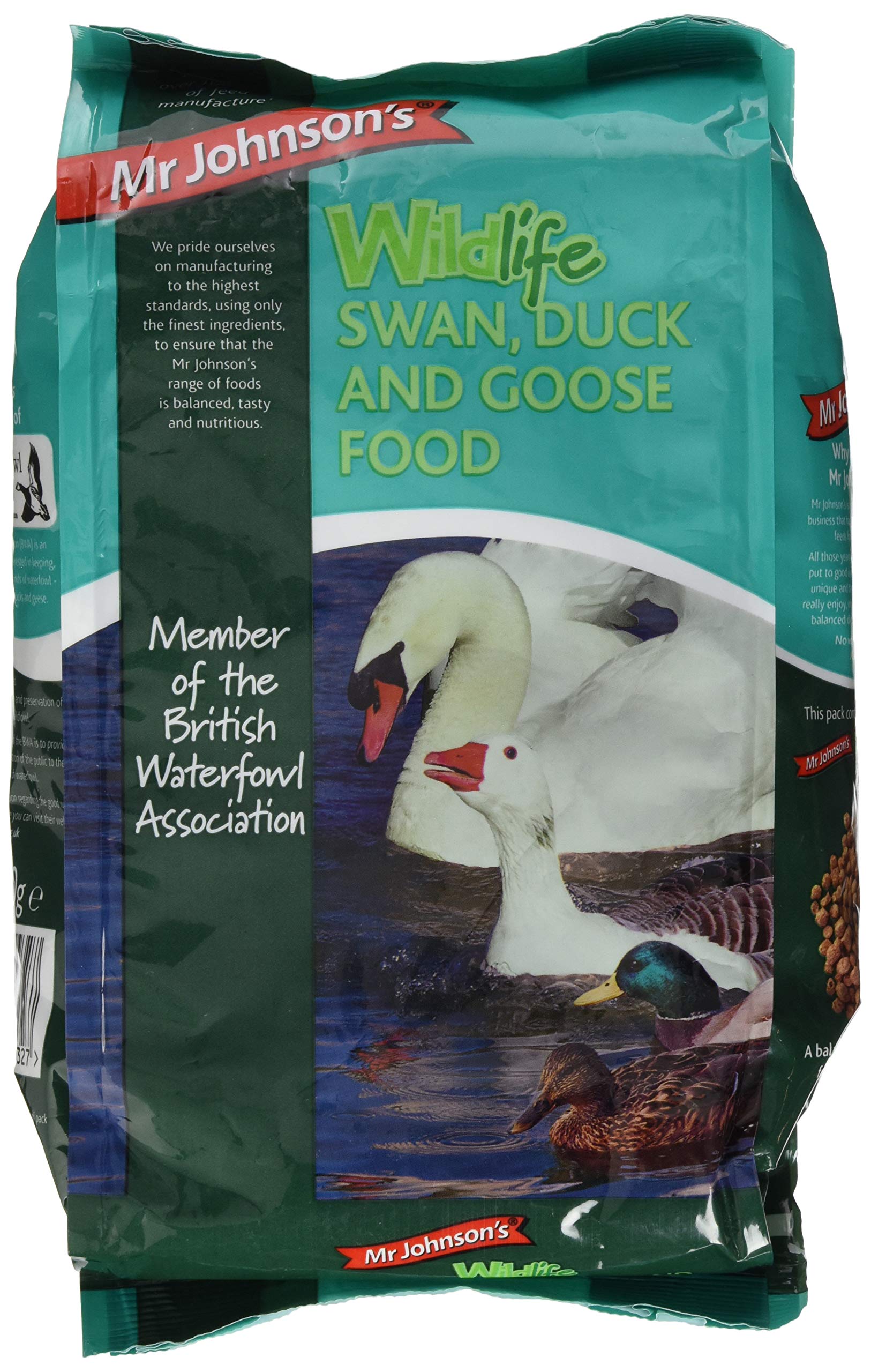 Mr Johnson's Wild Life Swan Duck Food, 750 g, transparent