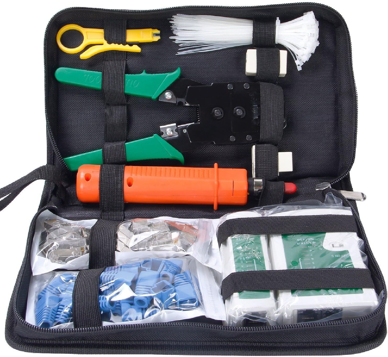 COHK Network Tool Kits Professional Net Computer Maintenance LAN Cable Tester 9 in 1 Repair