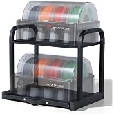 YOOPAI Dual AMS Rack for Bambu AMS/AMS 2 Pro &amp; Anycubic ACE Pro/ACE 2 Pro | Supports Creality Space X4 Series &amp; SUNLU AMS Heater &amp; AMS HT Space-Saving Easy Assembly Stable Design for Smooth Printing