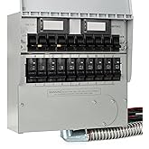 Generator Transfer Switch,50A Pro/Tran2 10-Circuit 2 Manual Transfer Switch,Marked