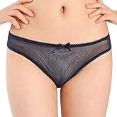 Satini Women's Nylon Sheer Bikini Briefs Panties