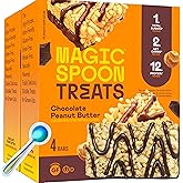Magic Spoon Treats Chocolate Peanut Butter - 8 High Protein Bars | Sugar free protein cereal bar, low carb, keto friendly, healthy snack, gluten free