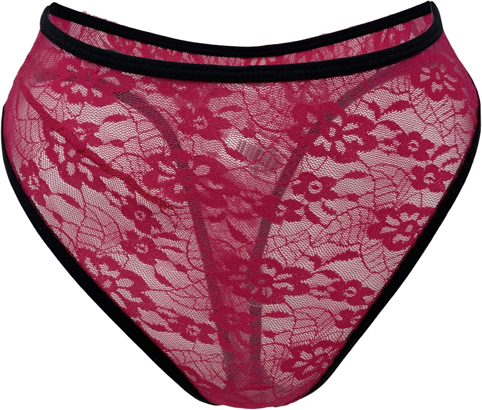 Sexy Panties for Men Transparent Lingerie Sissy Lace Underwear Thong Crossdress Briefs