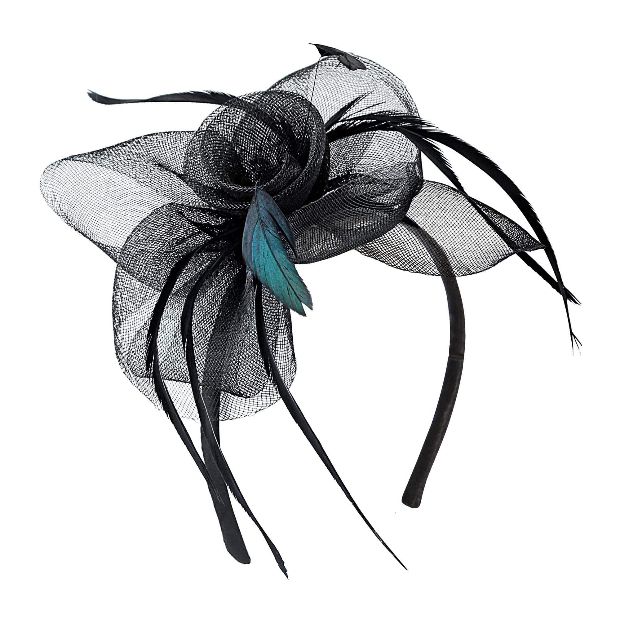 Widmann 09566 - Headband Cocktail, Black, Hat, Headpiece, Accessory, Carnival, Theme Party