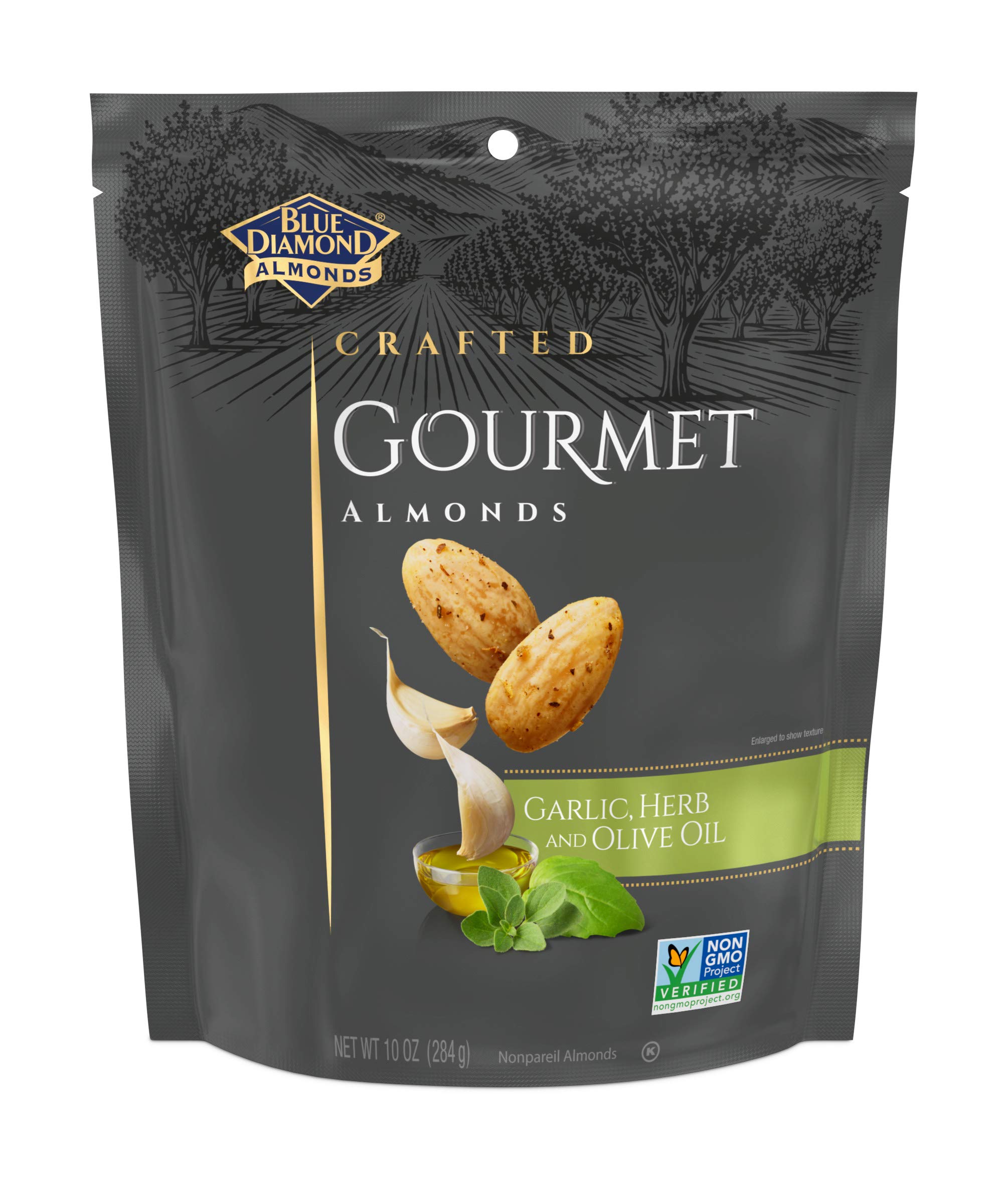 Mua Blue Diamond Gourmet Almonds, Garlic, Herb and Olive Oil, 10 Ounce