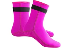 MOVOYEE Neoprene Socks,3mm Water Socks for Women Men,Sand Soccer Socks Youth Volleyball Beach Socks,Anti-Slip Dive Socks Snor