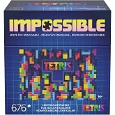 Spin Master Games Tetris Impossible Puzzle | A Mind-Bending Lenticular Puzzle with Color-Shifting Tetris Pieces, Includes Bonus Tetromino Puzzle, 639 Pieces