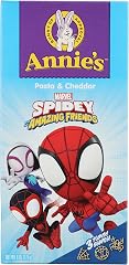 Annie's Spidey & Friends Shapes Cheddar Mac & Cheese, 6 oz | Organic Pasta Shapes Featuring Marvel Spidey & His Amazing Frien