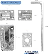 White Hinge Long 18in Galvanised Drop Bolt for Gates & Doors view 4