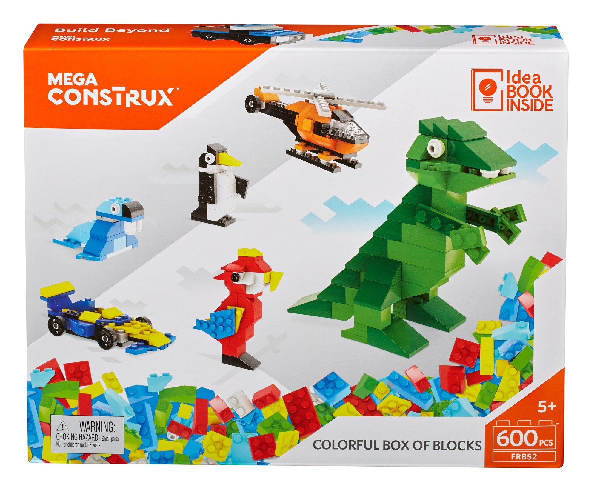 Mega Construx 600pc Colourful Box of Blocks
