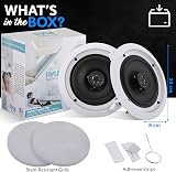 Pyle Pair 16.5 cm In-Wall In-Ceiling 2-Way Speaker White view 7
