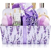 Spa Luxetique Lavender Gift Baskets for Women Spa Kit for Women 12 Pcs Birthday Gifts Set Home Skin Care Sets for Her Anniversary Valentine Day Gifts for Women Wife Girlfriend Grandma Sister