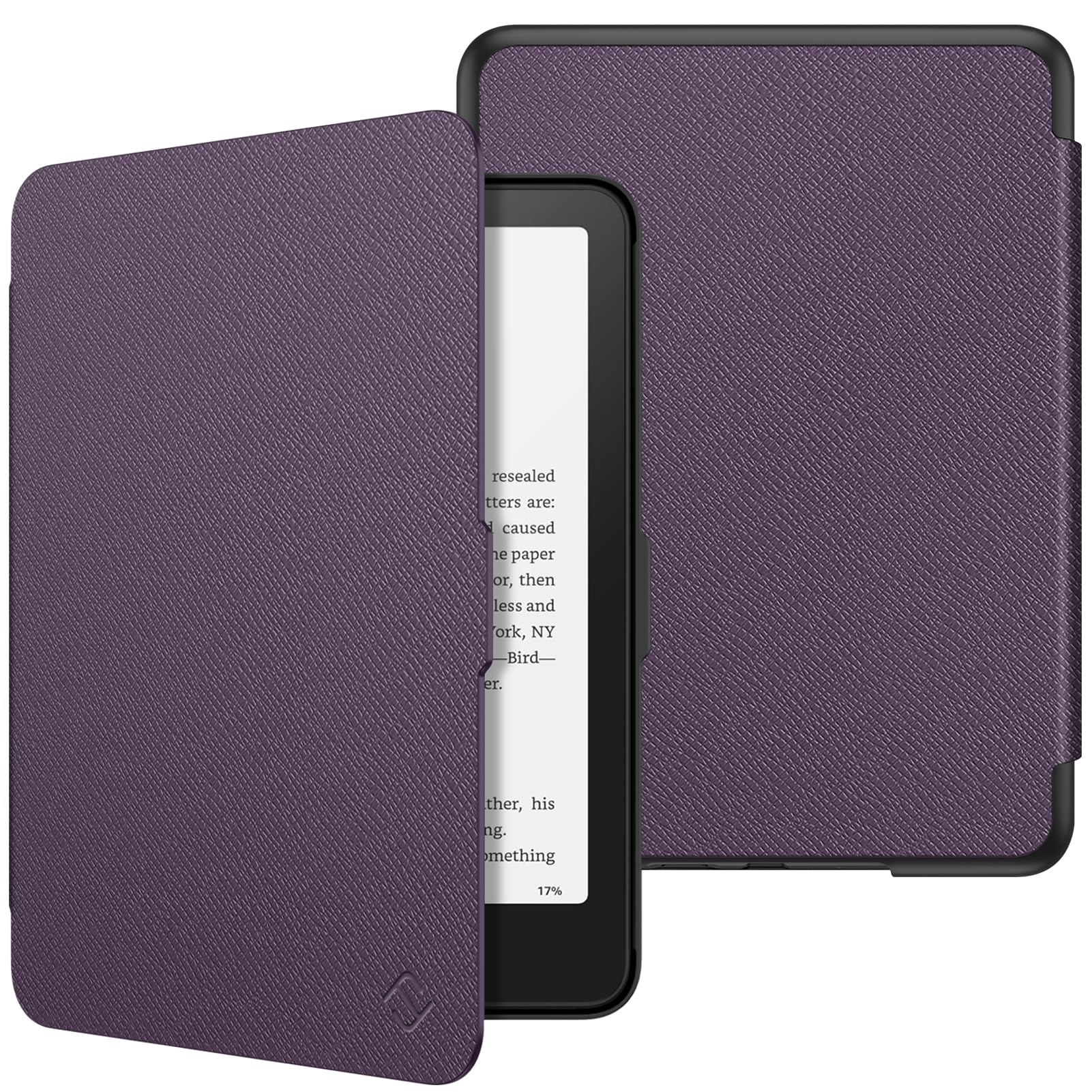 FINTIE Case for 7" All-New Kindle Paperwhite (12th Generation-2024) & Kindle Colorsoft Signature Edition, Slim Lightweight Shell PU Leather Protective Cover with Auto Sleep/Wake, Purple