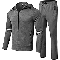 Spyder Mens Tracksuit - 2 Piece Performance Zip Sweatshirt Jacket And Jogger Sweatpants - Active Pants Set For Men, S-XL, Navy, Medium