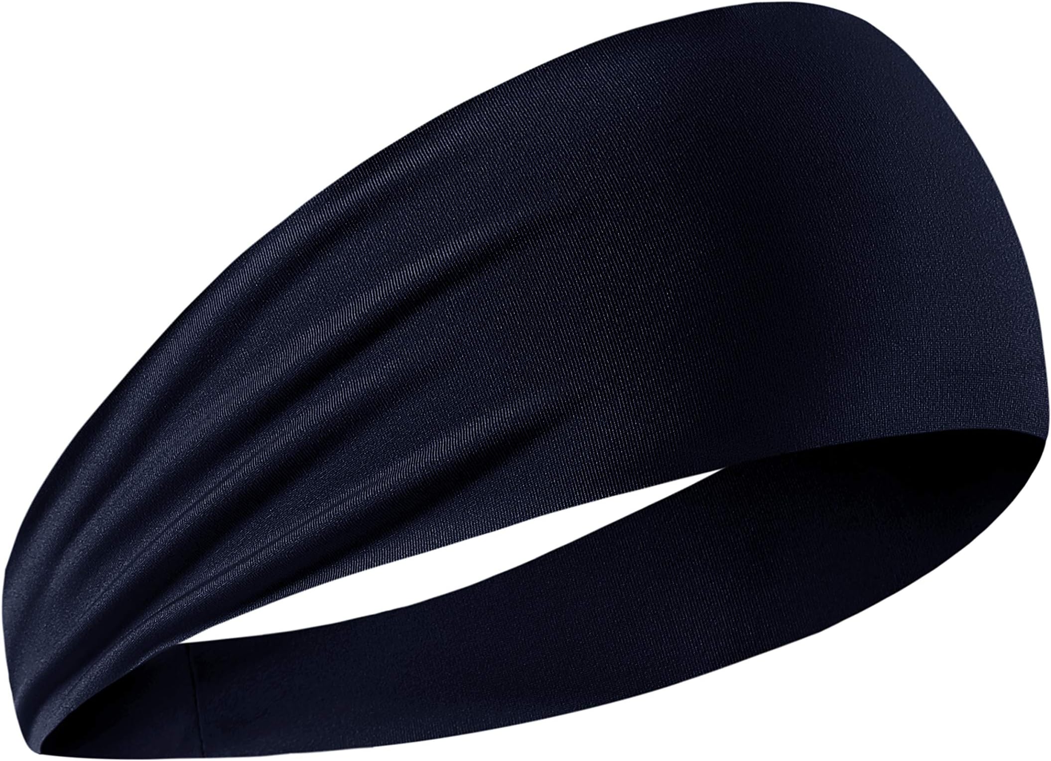 DEMIL Headbands for Men and Women (1Pack or 4Pack) Mens Sweatband & Sports Headwrap for Cycling Yoga Running Crossfit - Stretchy Moisture Wicking Hairband