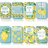Fainne 16 Pieces Mini Notebooks Lemon Pocket Notepads Inspirational Notepads Small Motivational Journal Notebook Lemon Zest L