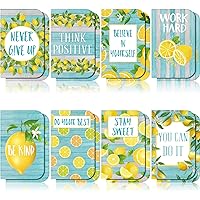 Fainne 16 Pieces Mini Notebooks Lemon Pocket Notepads Inspirational Notepads Small Motivational Journal Notebook Lemon Zest L