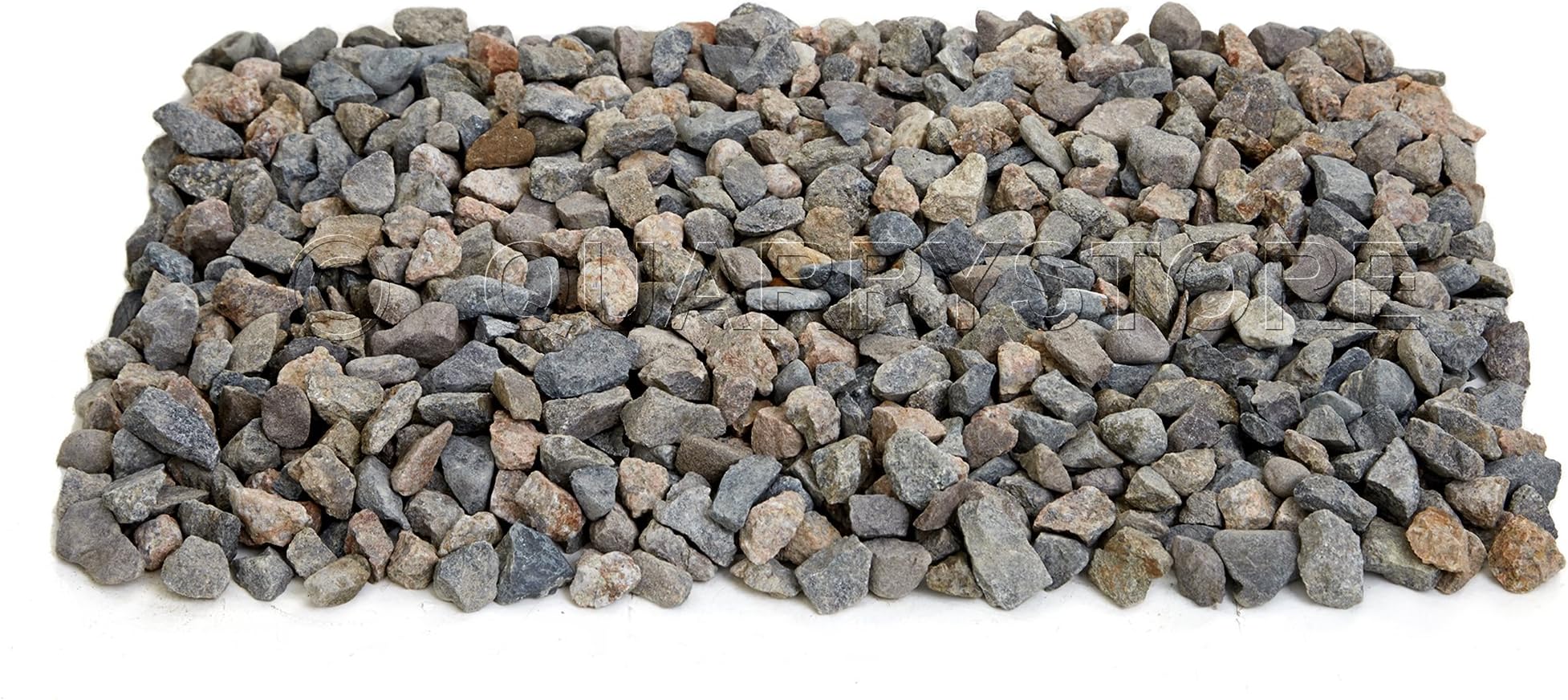 Quarrystore Amber Grey Stones Approximately 20mm in Size - Ideal Outside Decorative Stones for Gardens and Outdoor Projects - 20kg Bag