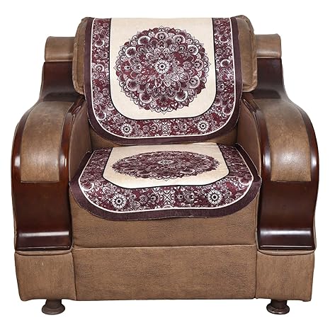 Buy S N Traders Italian Velvet 6 Pcs Ethnic Design Sofa Cover Set