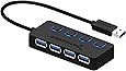 Sabrent 4-Port USB 3.0 Hub with Individual Power Switches and LEDs (HB-UM43)