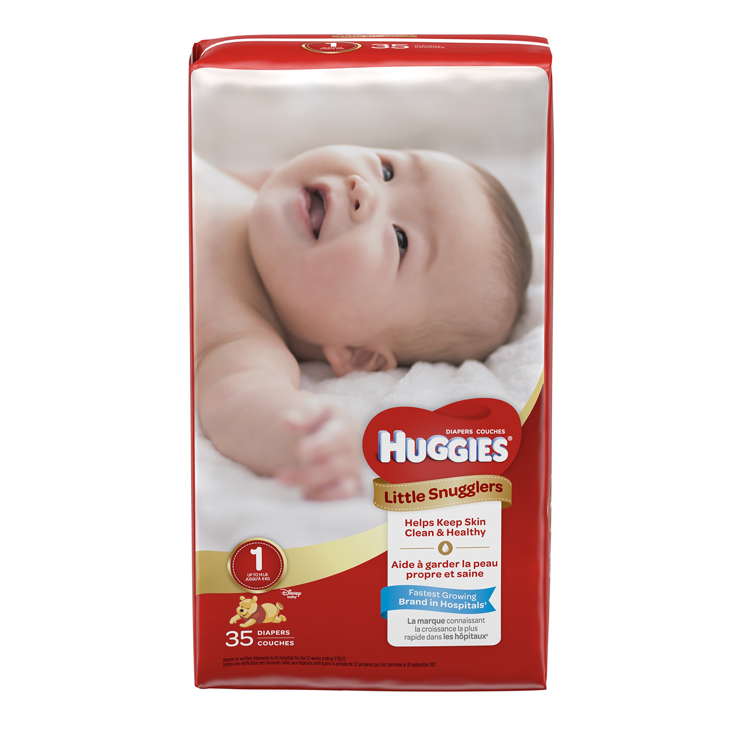 Huggies Little Snugglers Baby Diapers, Size 2, 32 Count, JUMBO PACK