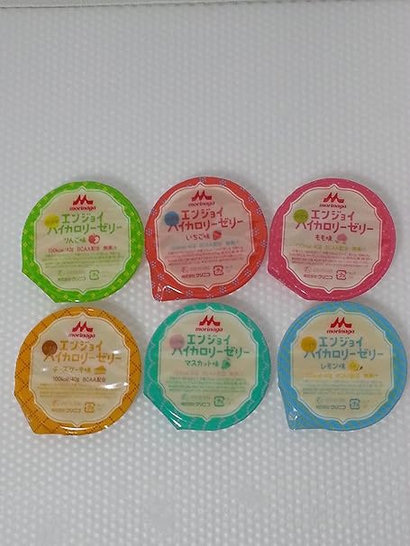 Amazon Co Jp Morinaga エンジョイ 小さなハイカロリーゼリー 栄養補助食品 アソート6種類パック りんご味 いちご味 もも味 レモン味 チーズケーキ味 マスカット味 各1個 食品 飲料 お酒