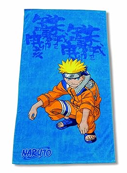 Cti 037365 Naruto Calligraphic Serviette De Plage 75 X 150