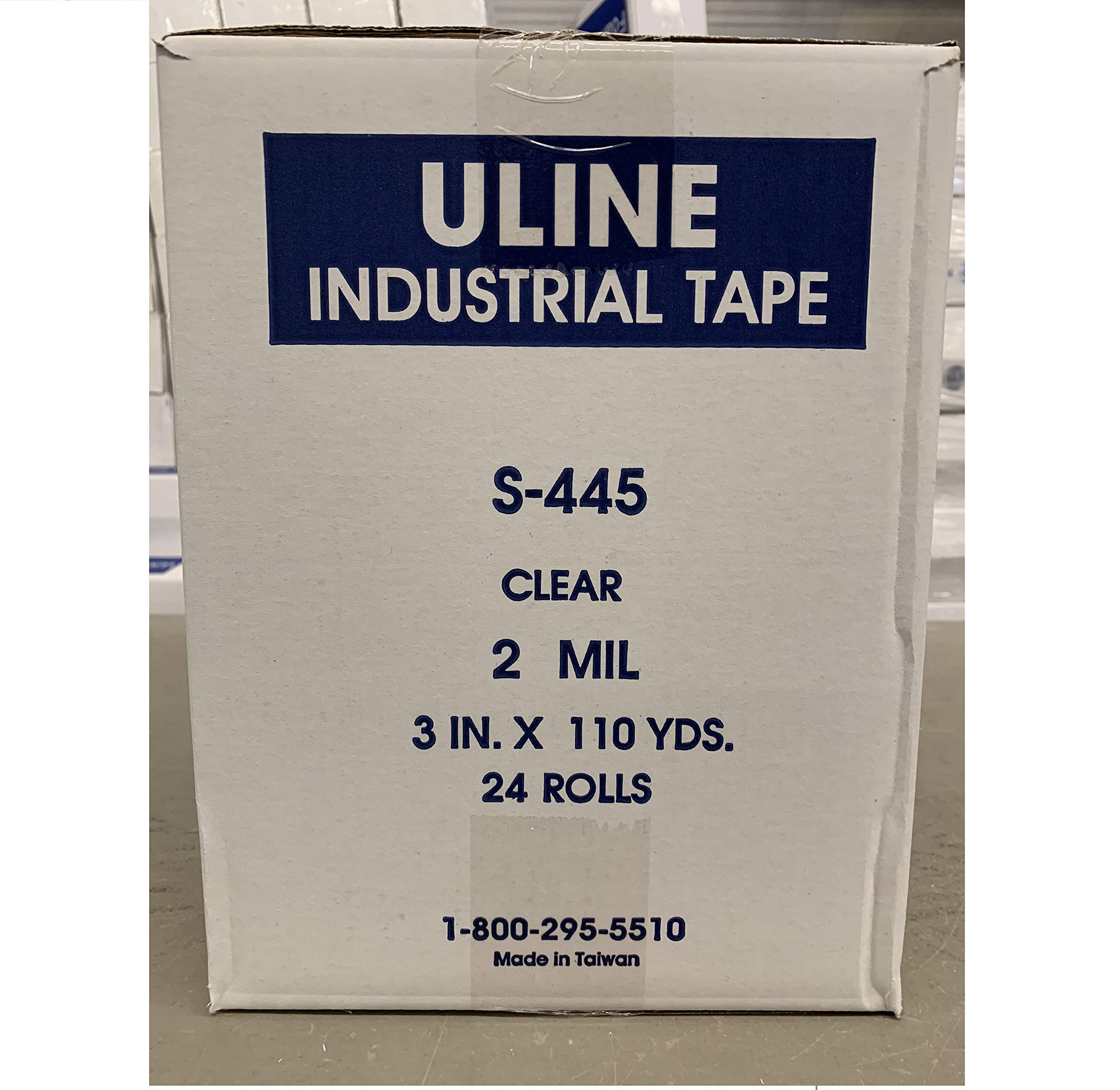 4 Rolls ULINE S-445 Packing Tape – 3" X 110 Yds, 2 Mil Clear Carton Sealing Tape, Made In Taiwan