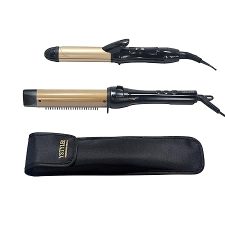 tangle free curling iron with retractable bristles