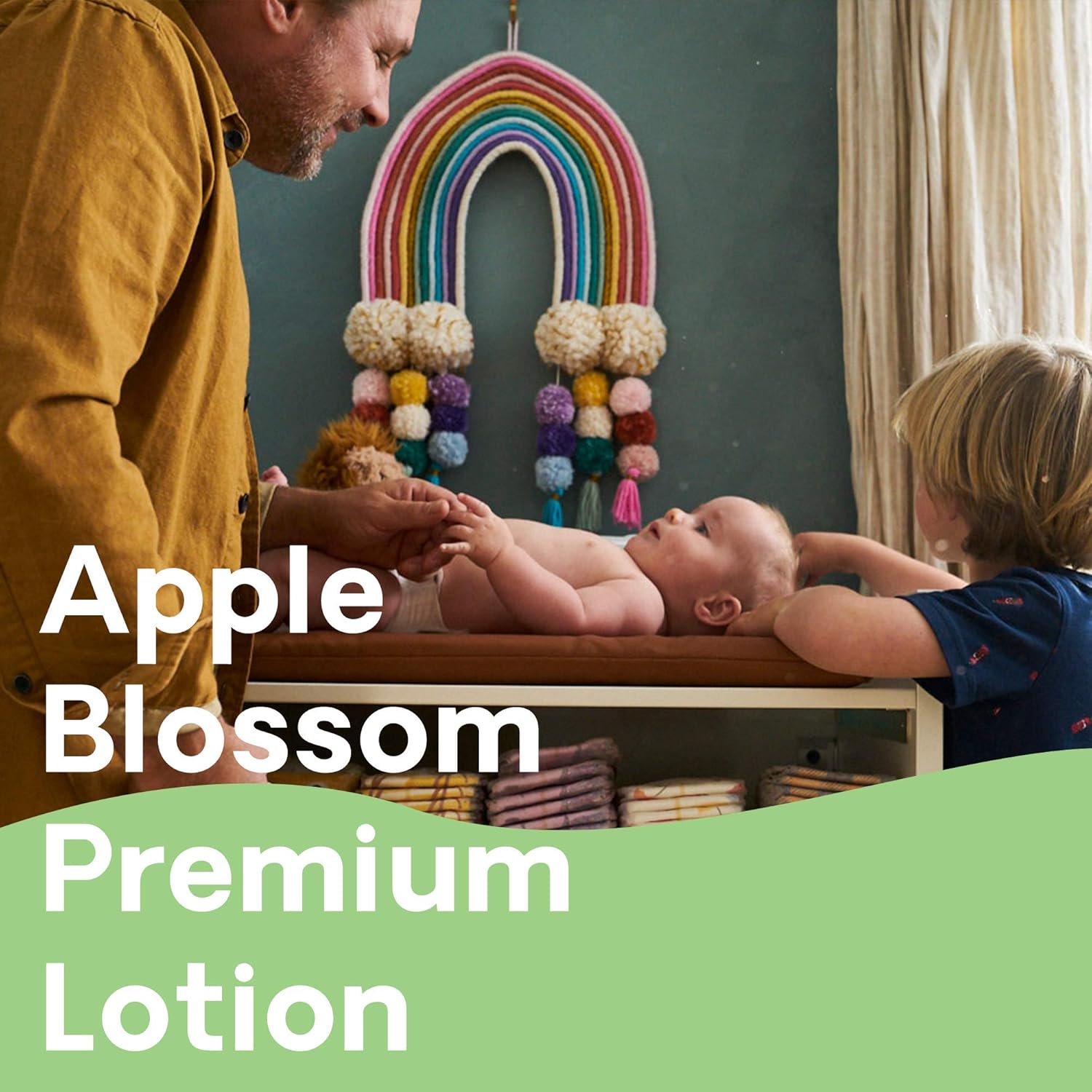 Hello Bello Baby Lotion - Dermatologist-Tested & Hypoallergenic for Sensitive Skin - Thoughtful Ingredients - Nourishing & Non-Greasy - Apple Blossom, 16 Fl Oz (Pack of 2): Beauty