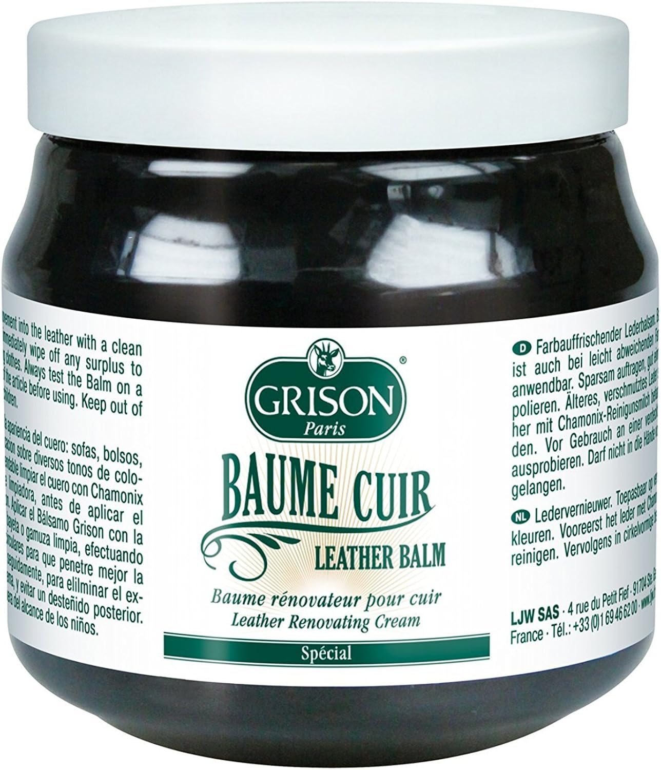 Grison Restorer Leather Renovating Balm for Leather Sofas, Chairs