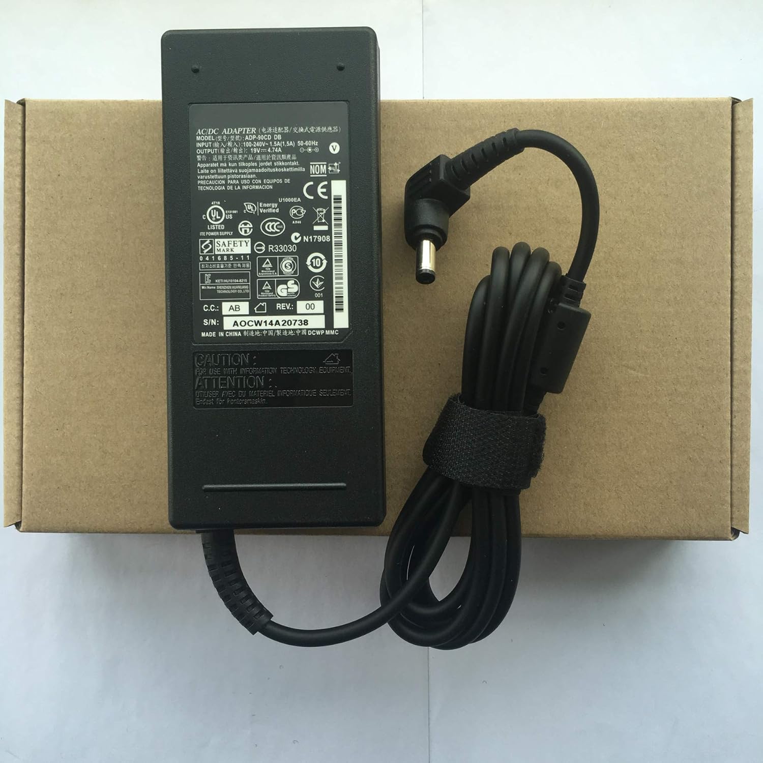 Genuine 19V 4.74A 90W Laptop Charger Notebook Ac Adapter
