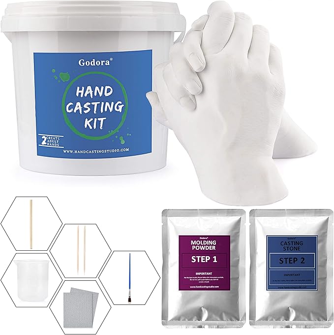 Hand Casting Kit Couples & Molding Kits for Adults, Wedding, Friends
