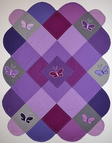 lavender baby quilt