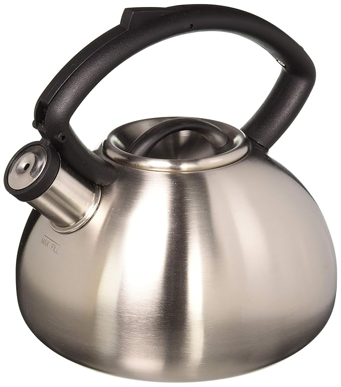 Copco 25039712 Valencia Brushed Stainless Steel Tea Kettle, 2.3Quart