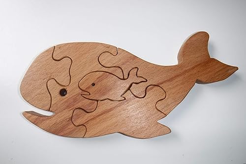 wooden whale puzzle