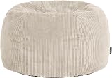 icon Kingston Cord Bean Bag Set of 2 Stone Beige Large 85cm view 6