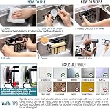 TAILI Sponge Holder for Kitchen Sink Aluminium Strong Suction 5 KG Black view 7