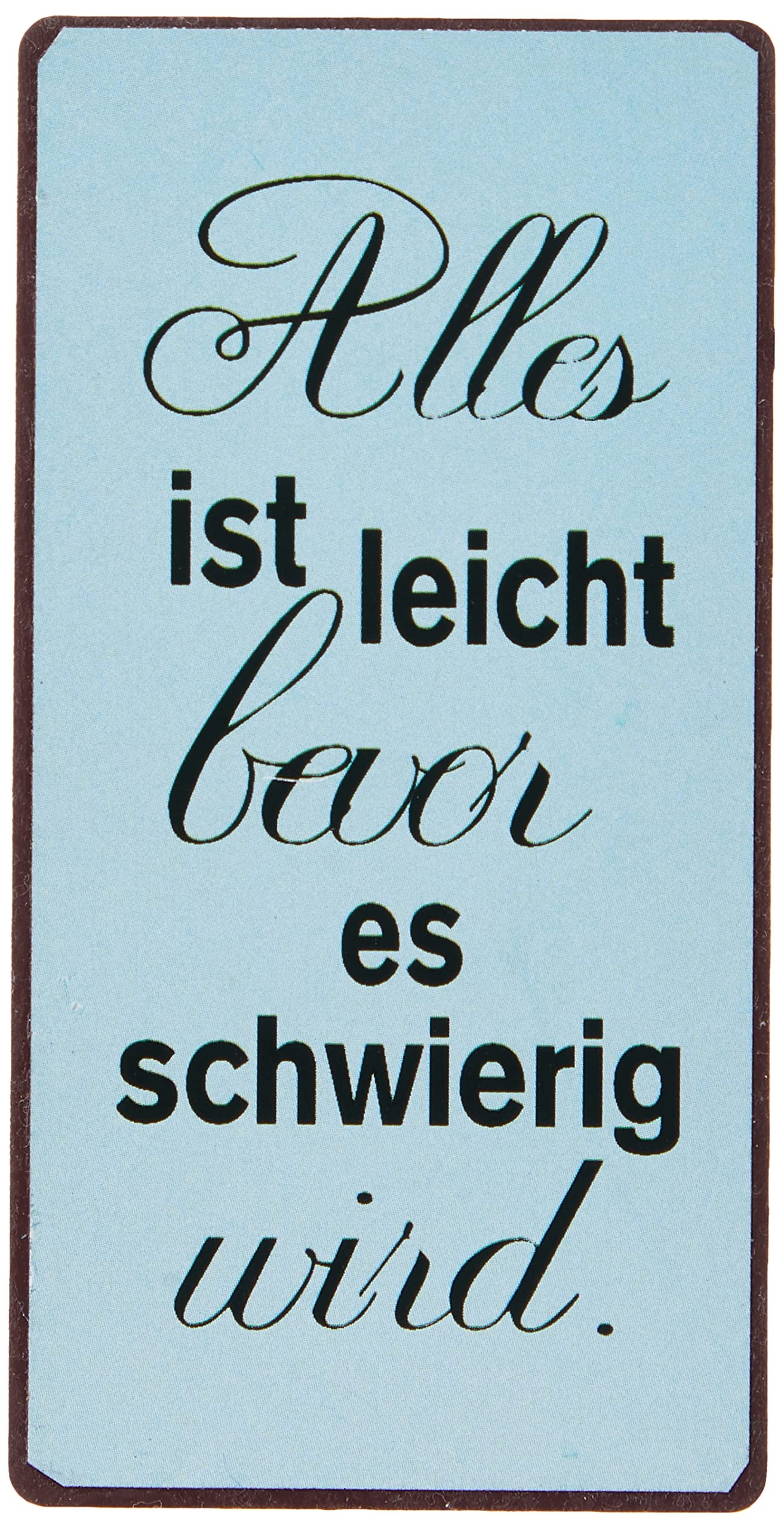 Decorative Fridge Magnet for Home Alles ist leicht... 5cm x 10cm