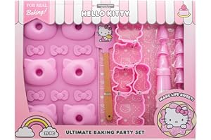 Handstand Kitchen Hello Kitty 21-Pc Baking Party Set with Cupcake Mold, Cookie Cutters and More - Retired