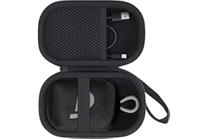 co2CREA for Anker Soundcore Select 4 Go Bluetooth Speaker Hard Protective Case, Portable Travel Case Replacement (Black Case + Black Zipper)