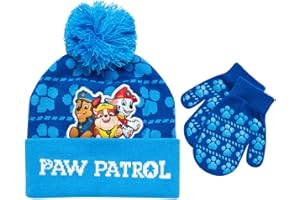Nickelodeon Paw Patrol Boys Winter Hat and Mitten or Glove Set (Age 2-7)