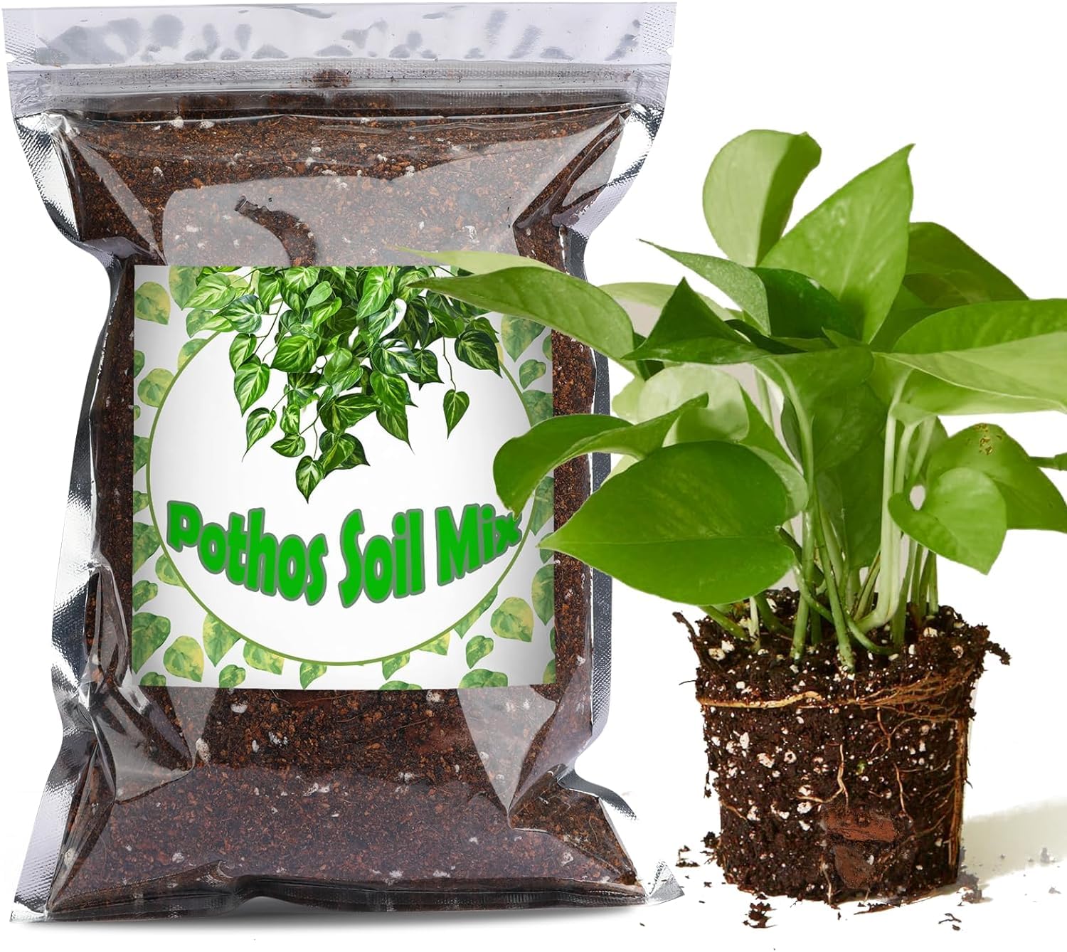 Organic Pothos Soil Mix 4L, Indoor Plants Potting Mix for All Potted Pothos, Grow Healthy houseplants Indoors